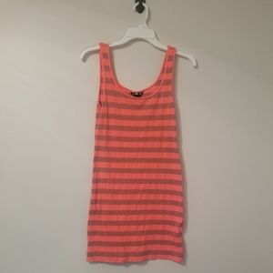 H&M pink and grey mini dress